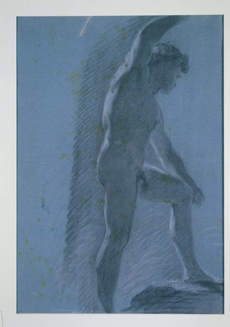 Estudo de um nu masculino (verso) de Pierre Paul Prud