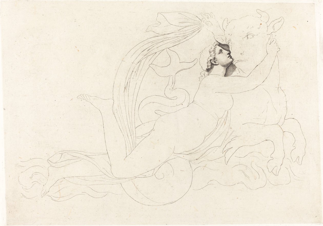 O estupro de Europa de Pierre Paul Prud