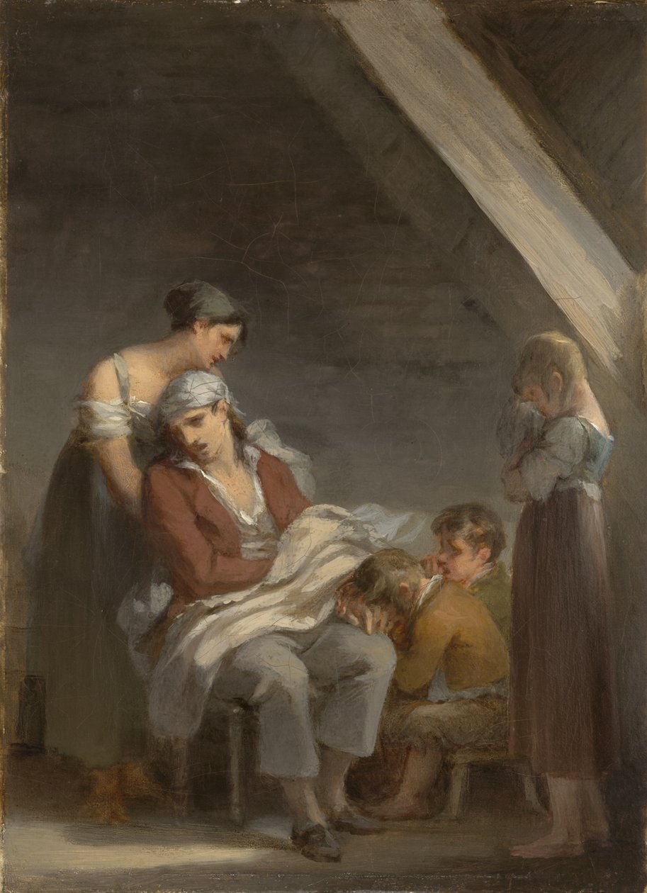 Uma Família em Desolação (Uma Família Aflita), 1821 de Pierre Paul Prudhon