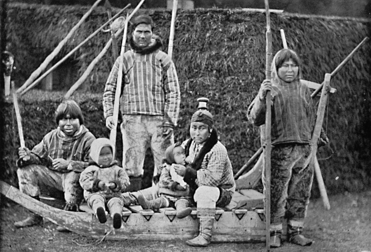 Uma festa de trenó esquimó, 1912 de Pierre Petit