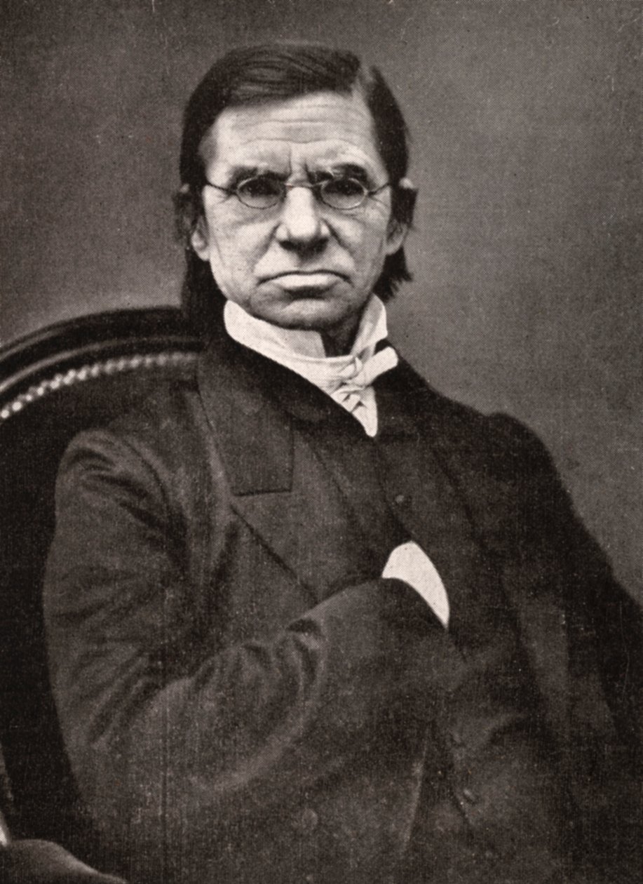 Emile Littre, lexicógrafo e filósofo francês, século XIX de Pierre Petit