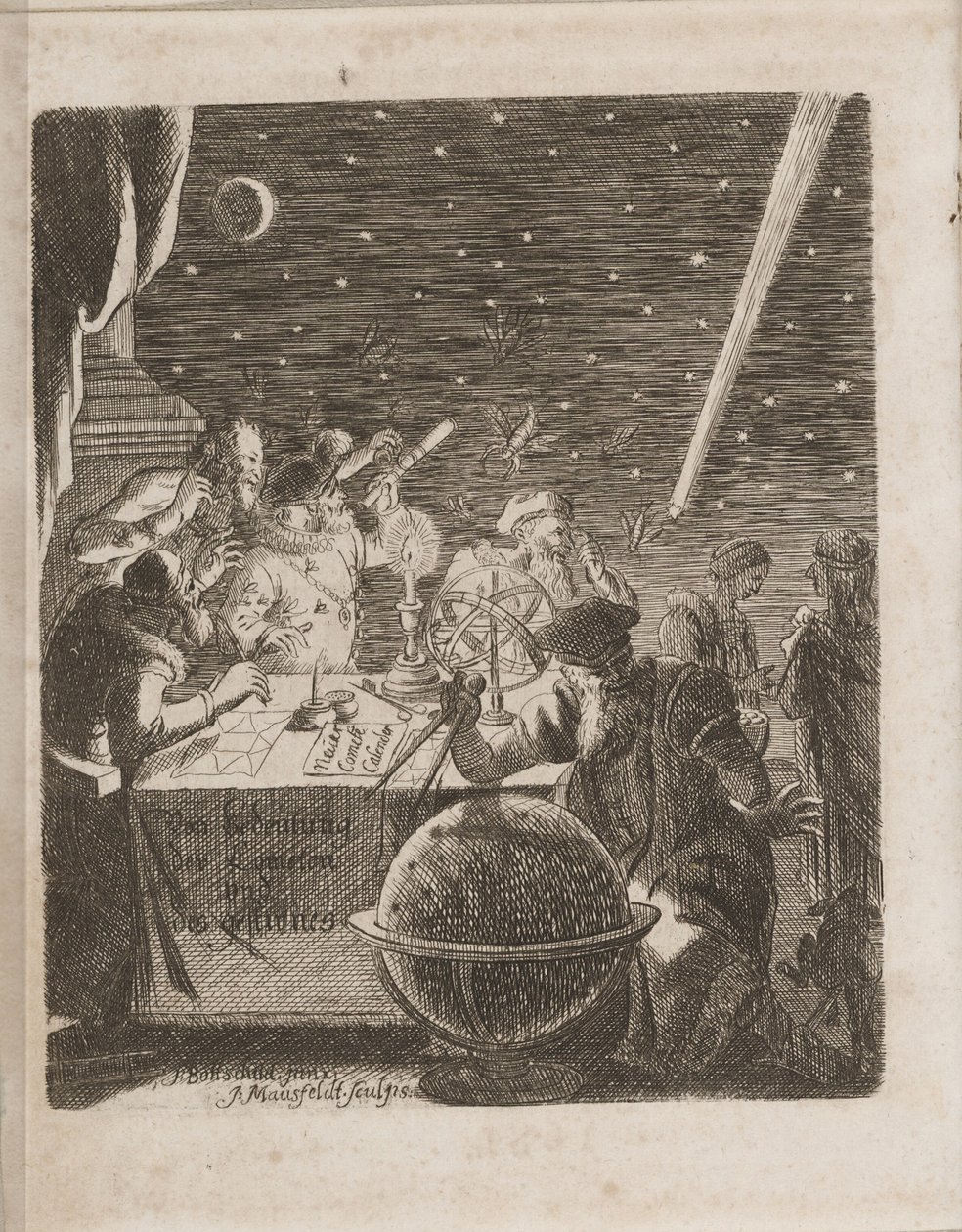 Observando os céus na era de Galileu De: De importância dos cometas, 1681 de Pierre Petit