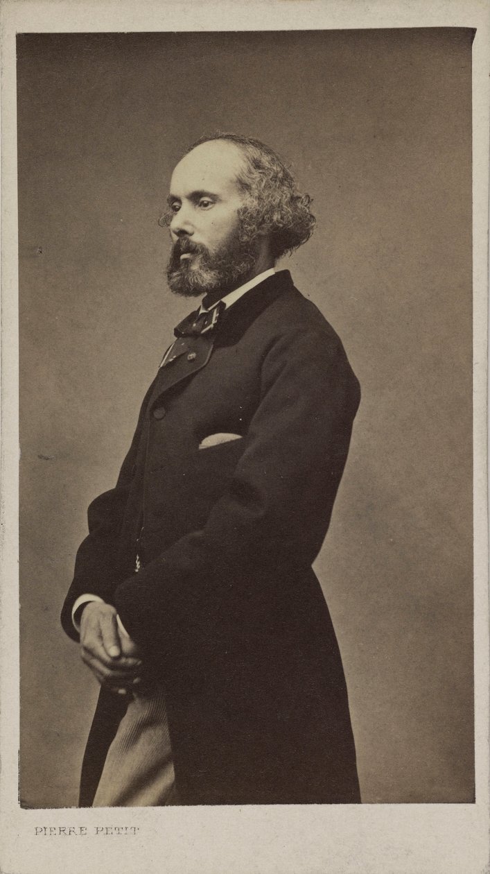 Retrato do compositor Félicien David 1810-1876, 1876. de Pierre Petit