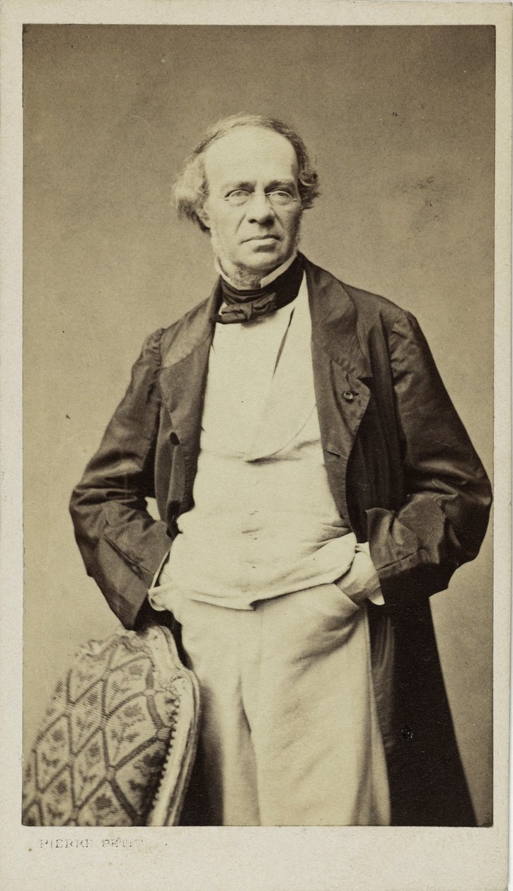 Retrato do compositor Jacques Fromental Halévy 1799-1862, ca 1860. de Pierre Petit
