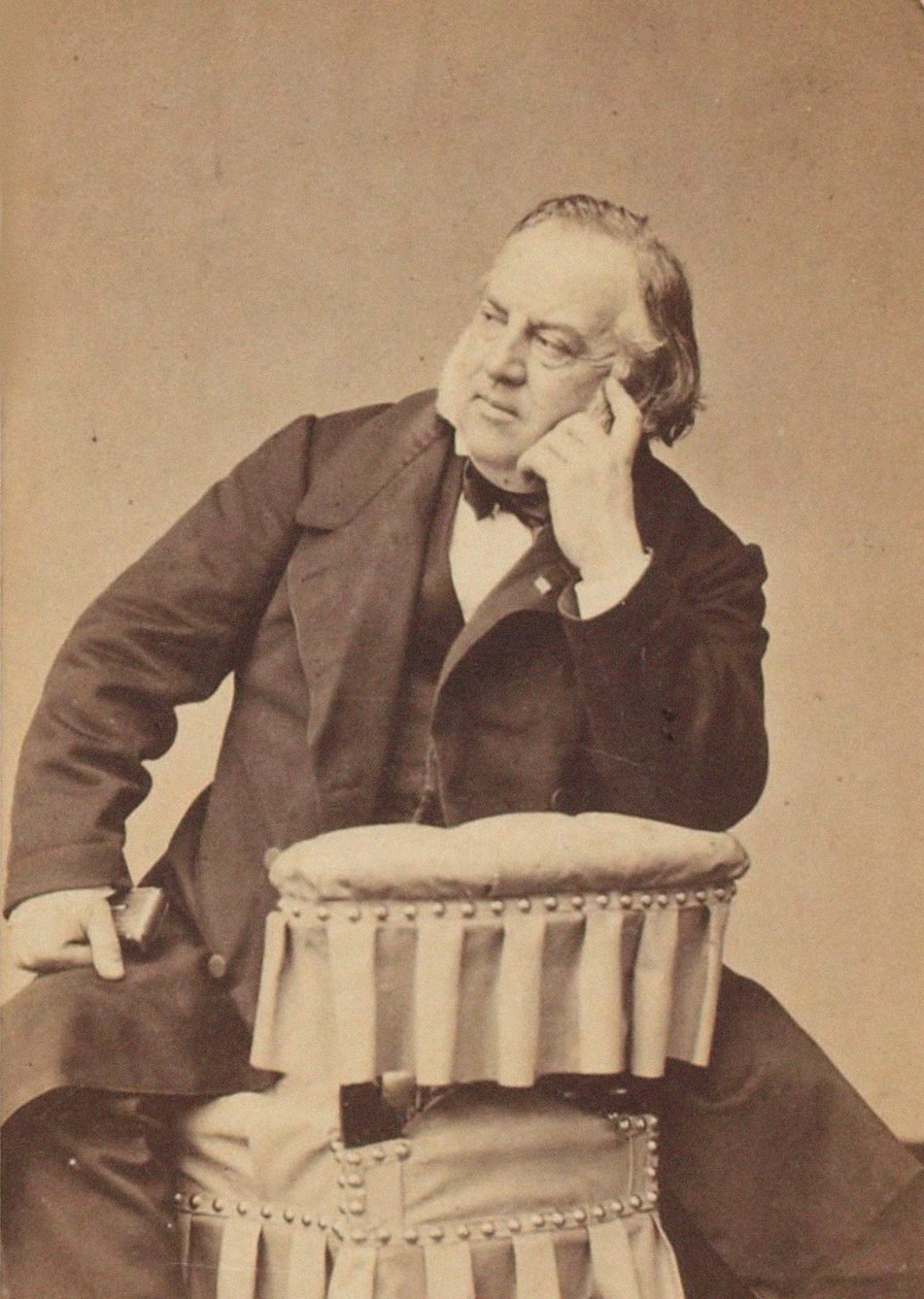 Retrato do compositor Louis Clapisson (1808-1866), de Petit, Pierre Lanith (1831-1909). Foto da Albumina. Coleção Particular de Pierre Petit