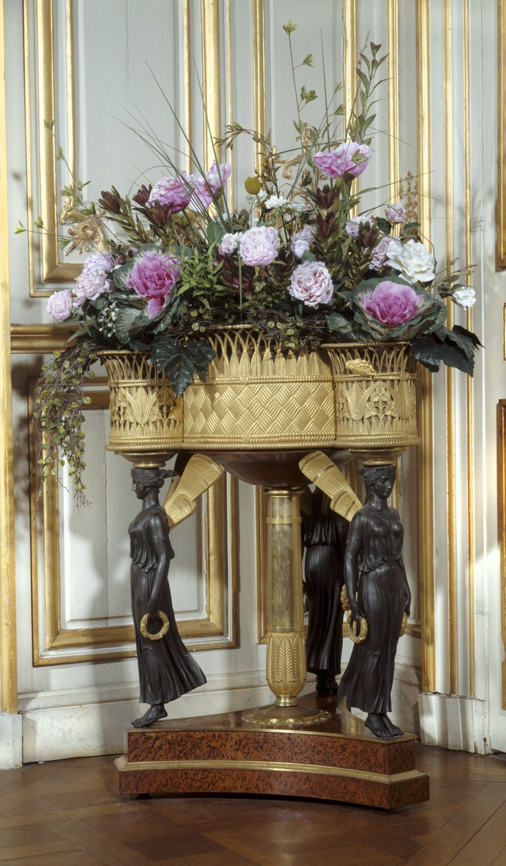Art France Jardiniere tem quatro cestos em bronze dourado por volta de 1807 de Pierre Philippe (attr. to) Thomire