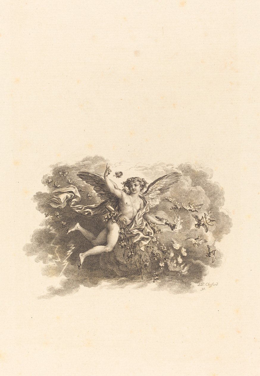Fleuron para as páginas de título de Pierre Philippe Choffard