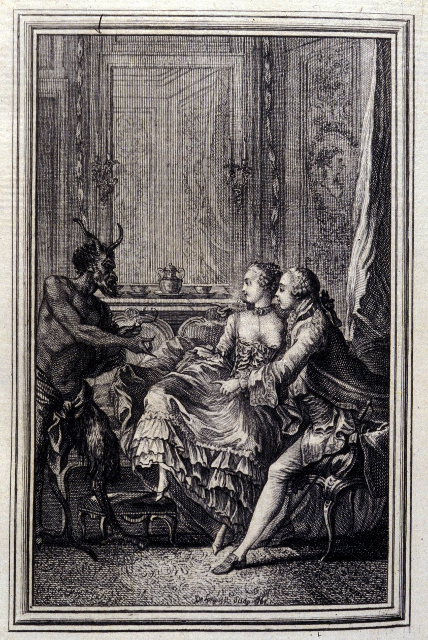 La Thing impossible - in "Tales et nouvelles en vers" de Jean La Fontaine. 1776. Ilustração de P.P. Choffard. de Pierre Philippe Choffard