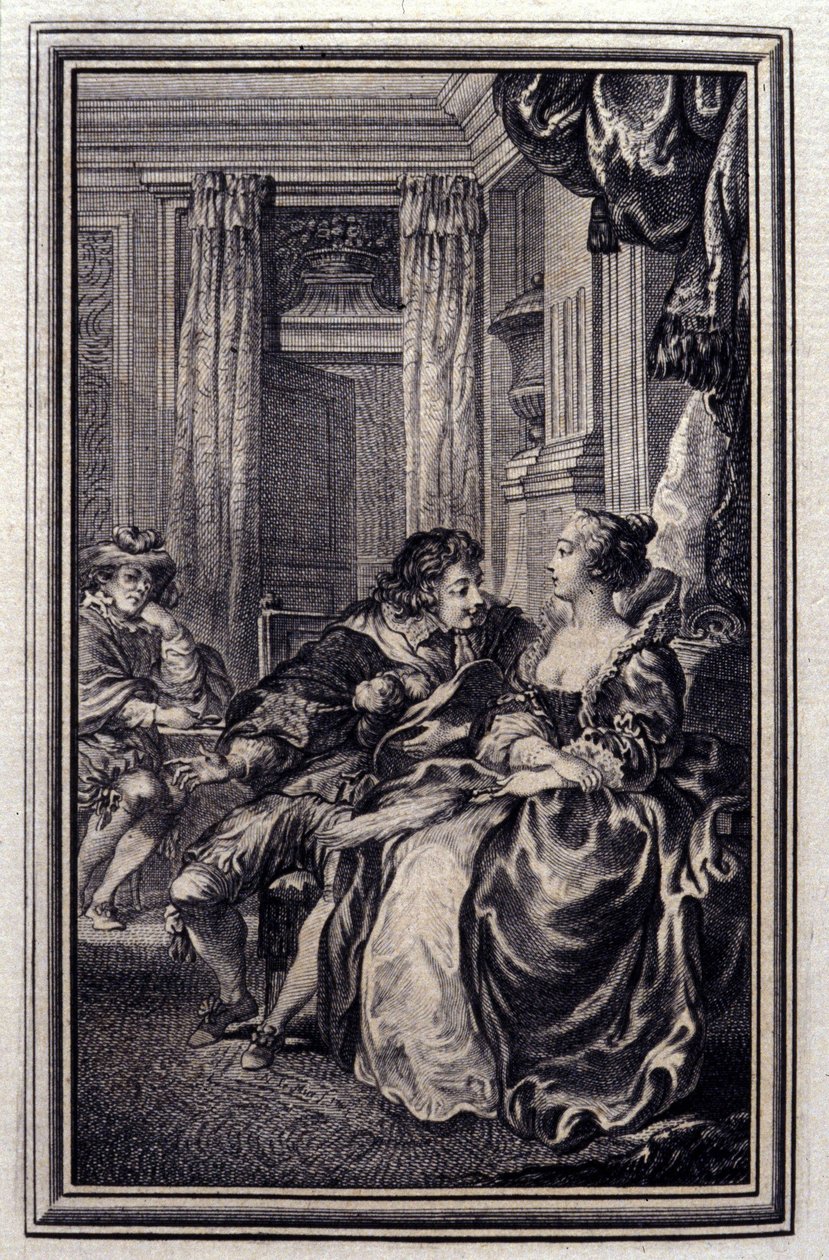 O Magnífico - em "Contos e contos em verso", de Jean La Fontaine. 1776. Ilustração de P.P. Choffard. de Pierre Philippe Choffard