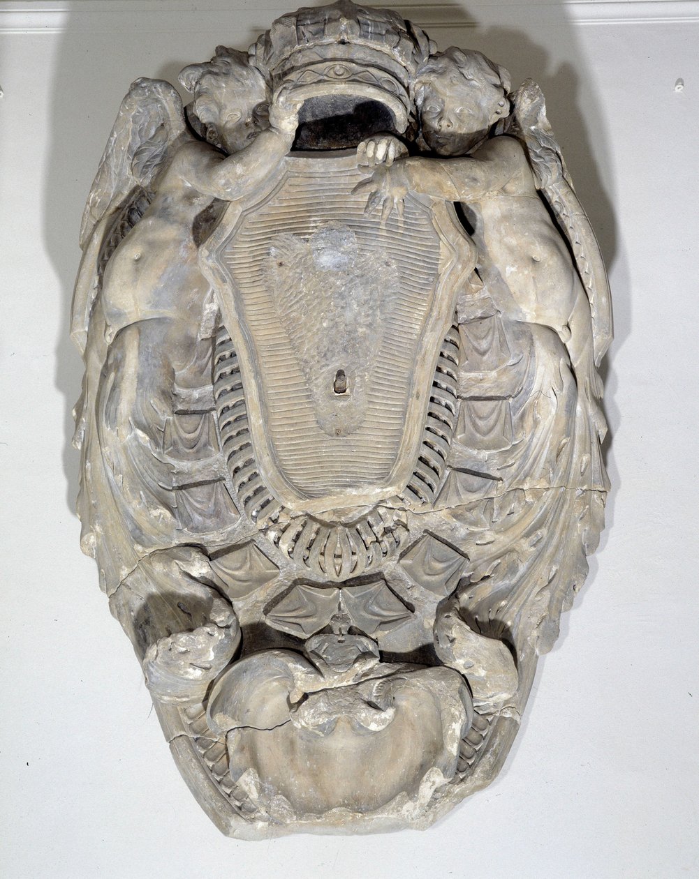 Os braços do rei, Luís XIV (1638-1715) (mármore) de Pierre Puget