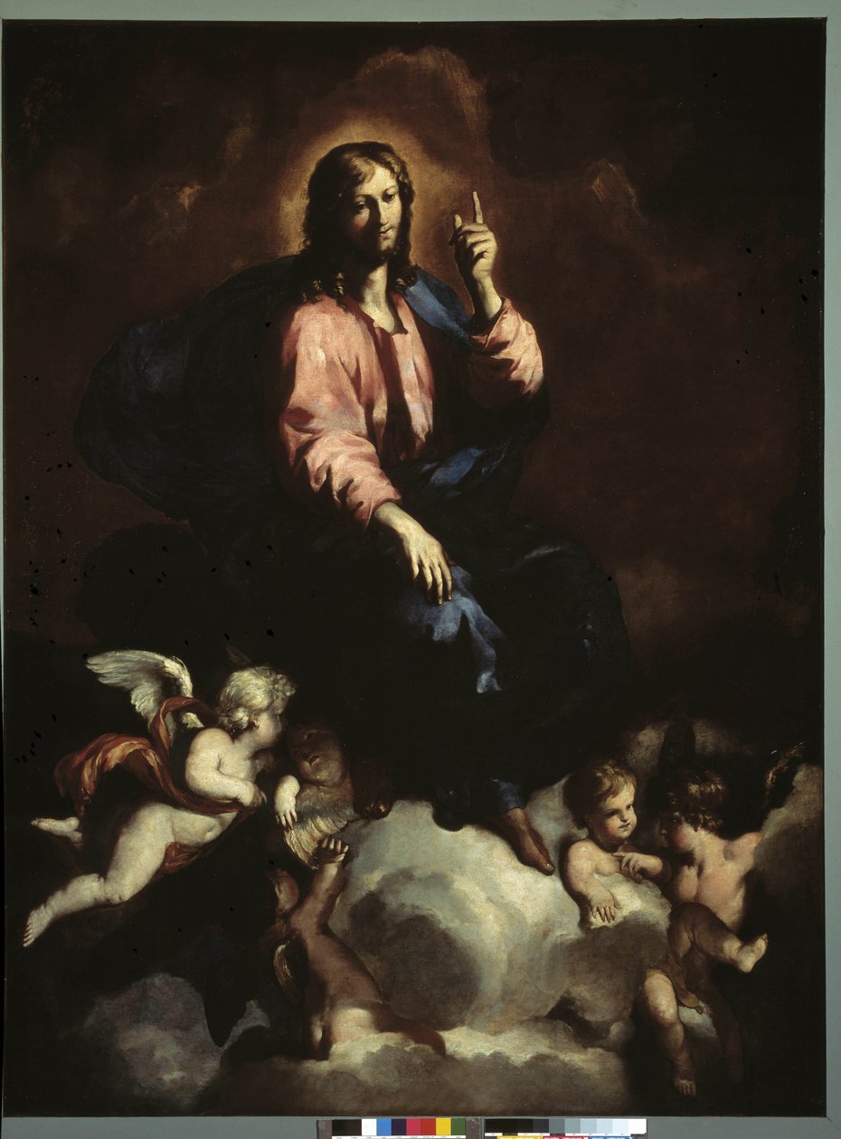 O salvador do mundo, 1655 (óleo sobre tela) de Pierre Puget