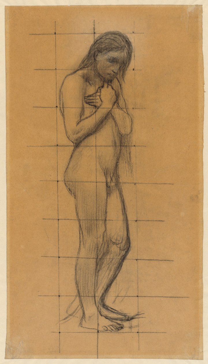 Um nu masculino em pé de Pierre Puvis de Chavannes
