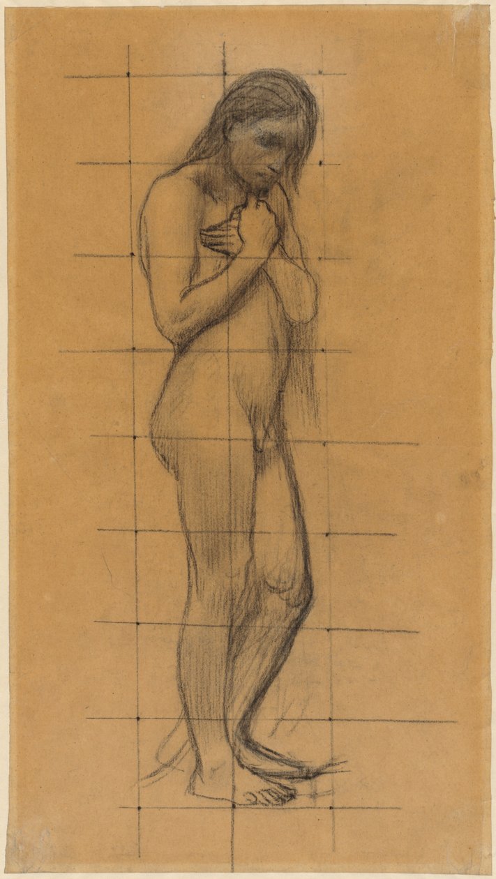 Stehender männlicher Akt de Pierre Puvis de Chavannes