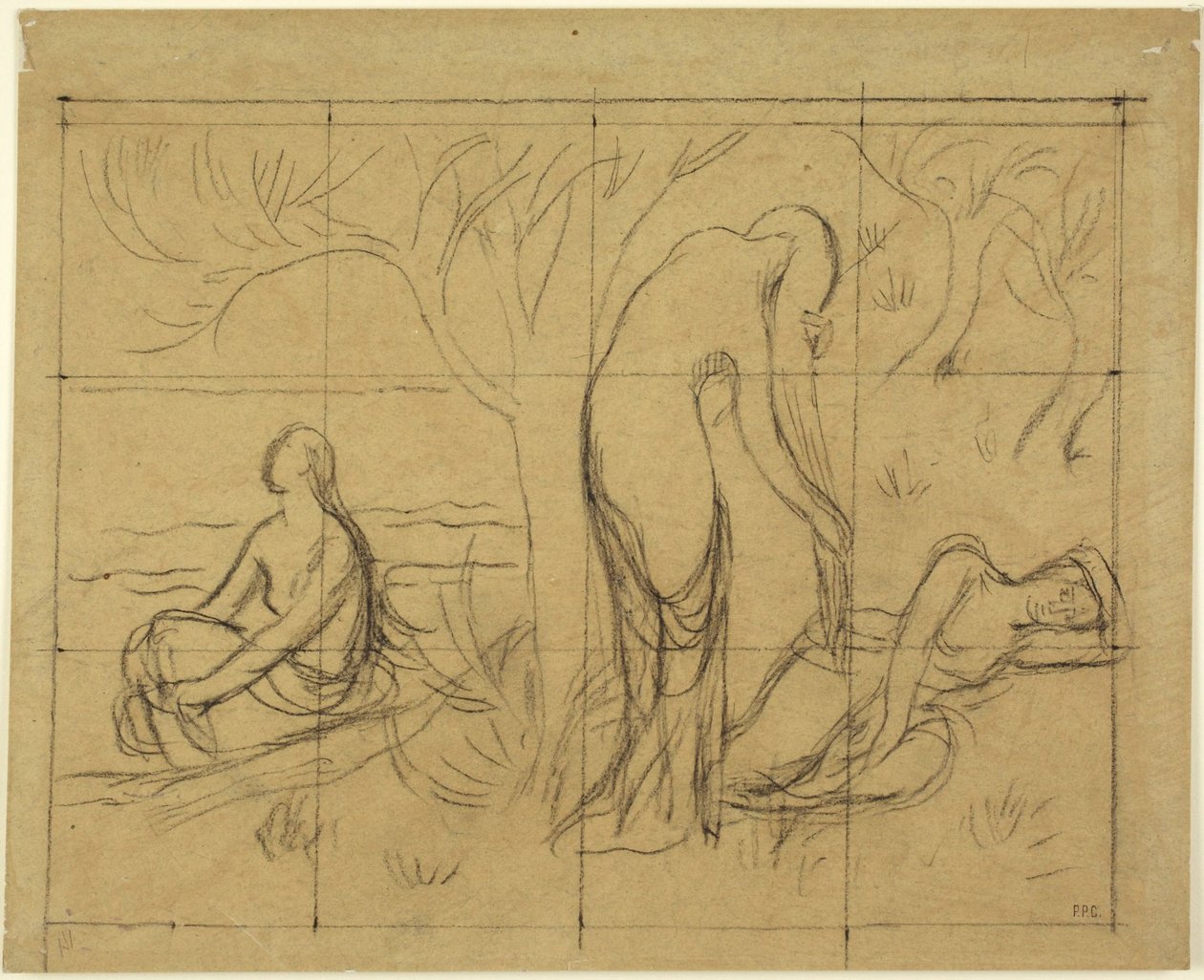 Estudo de composição de Pierre Puvis de Chavannes