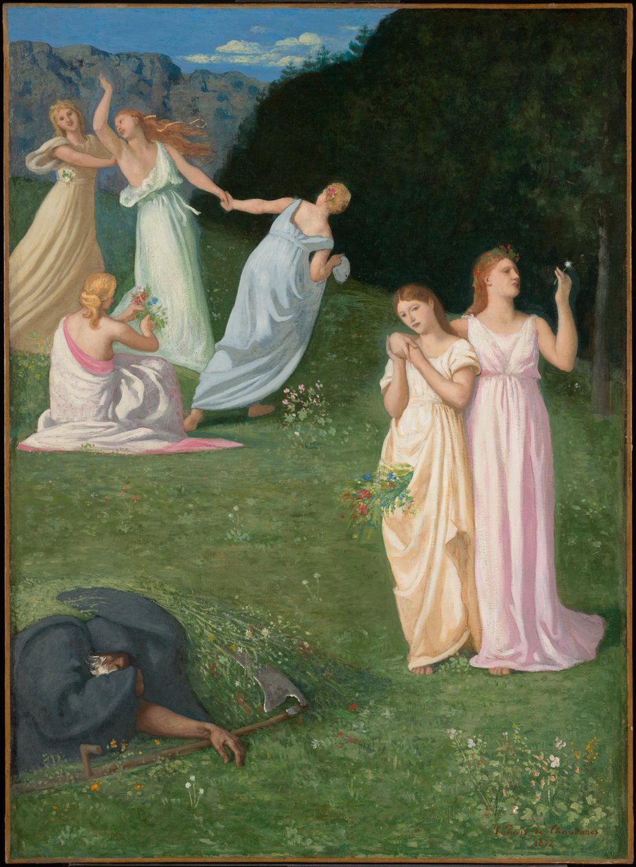 A Morte e as Donzelas de Pierre Puvis de Chavannes