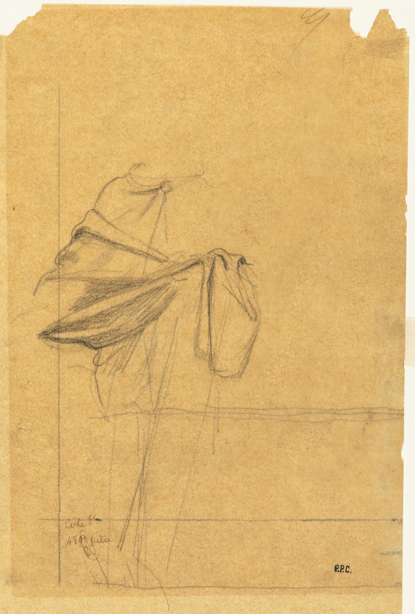 Estudo de cortinas de Pierre Puvis de Chavannes