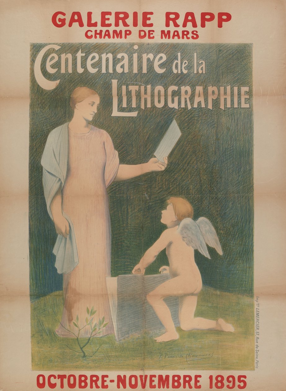 Galerie Rapp...Hundertjahrfeier der Lithographie de Pierre Puvis de Chavannes