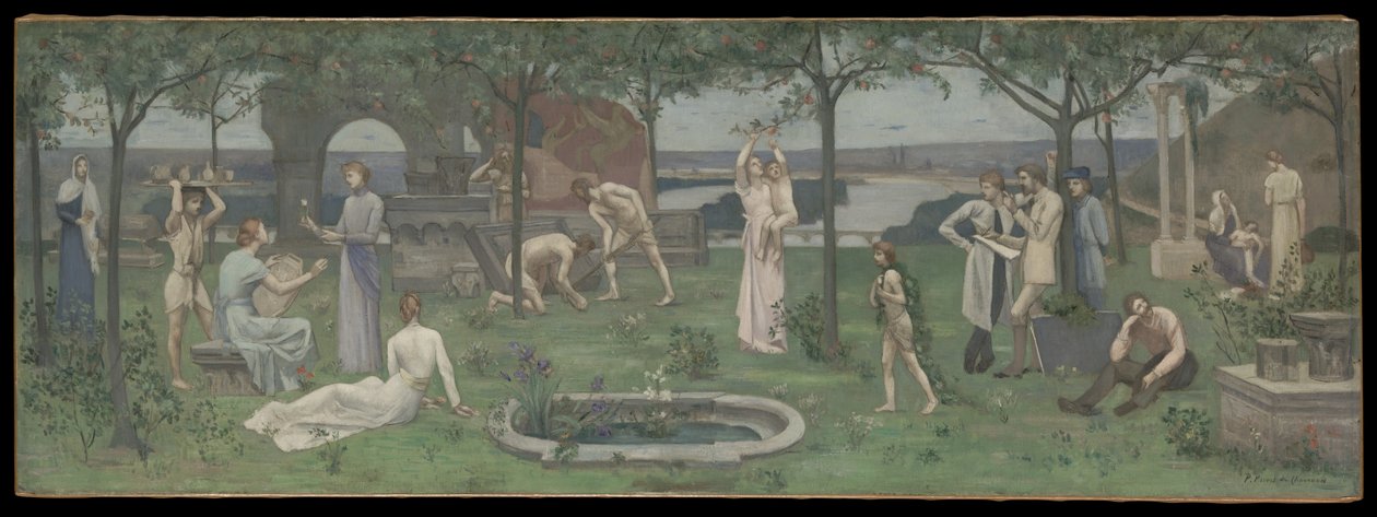 Inter artes et naturam (Entre a Arte e a Natureza) de Pierre Puvis de Chavannes
