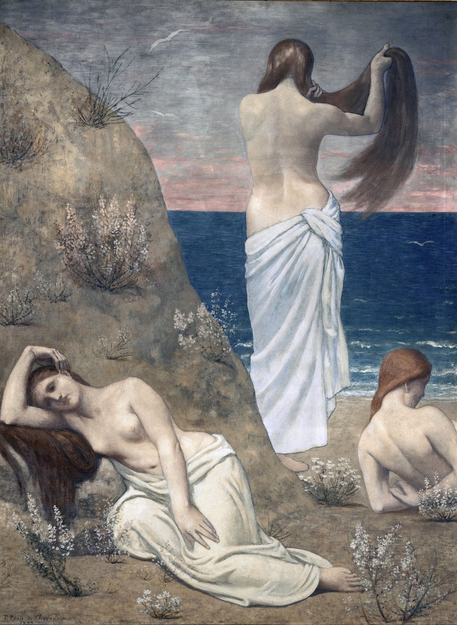 Jovens raparigas à beira-mar de Pierre Puvis de Chavannes