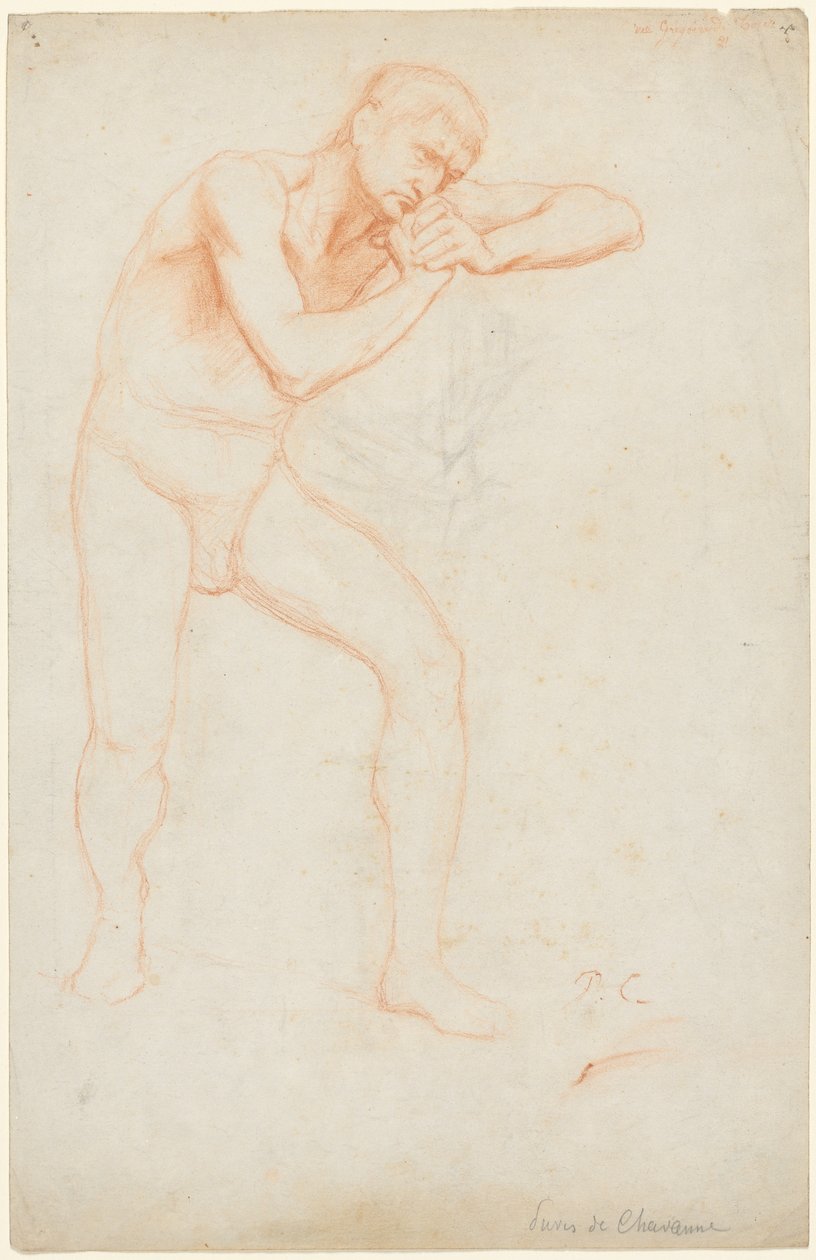 Nu masculino, 1891. de Pierre Puvis de Chavannes