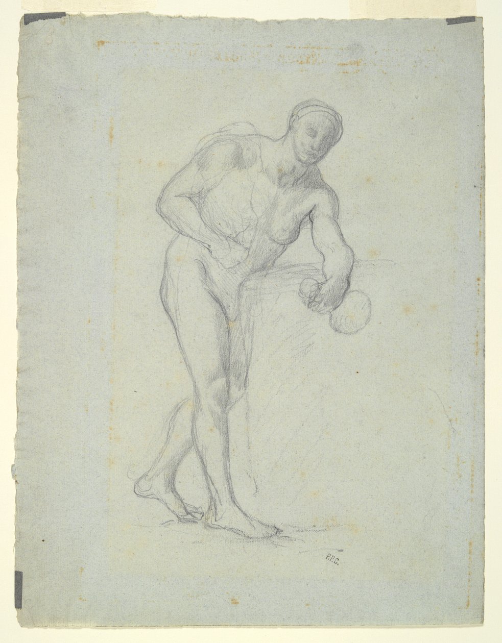 Figura Nua com um Frasco de Pierre Puvis de Chavannes