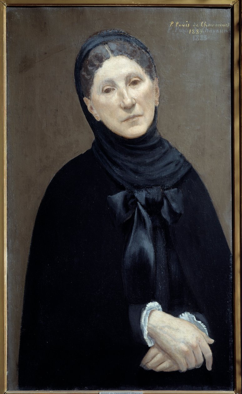 Retrato da Princesa Marie Cantacuzene, Mulher do Artista "Pintura de Pierre Puvis de Chavannes de Pierre Puvis de Chavannes