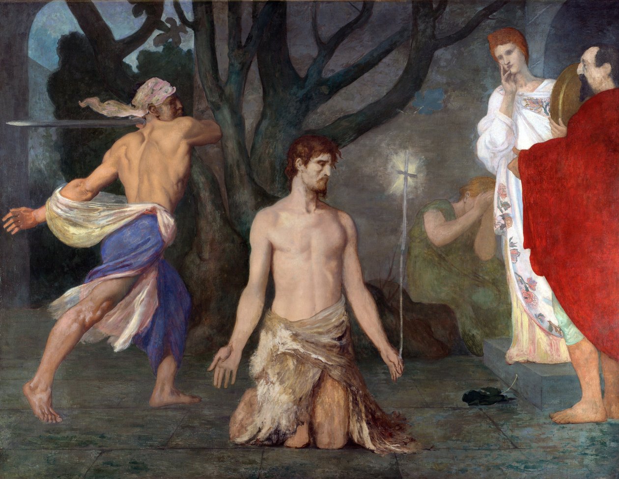 Puvis de Chavannes, Pierre Cecil (1824-1898) The Beheading of Saint John the Baptist Oil on canvas c. 1869 National Gallery, London 243,5x318 de Pierre Puvis de Chavannes