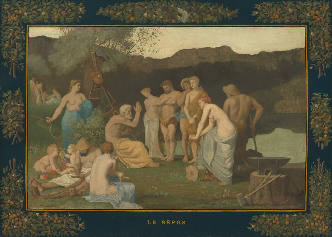 Descanse, c. 1863. de Pierre Puvis de Chavannes