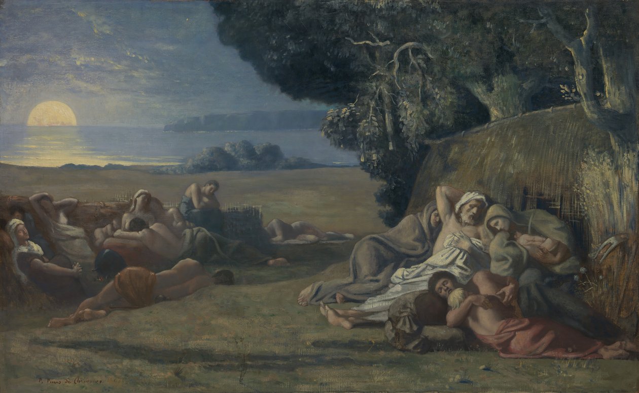 Dormir, ca. 1867-70. de Pierre Puvis de Chavannes