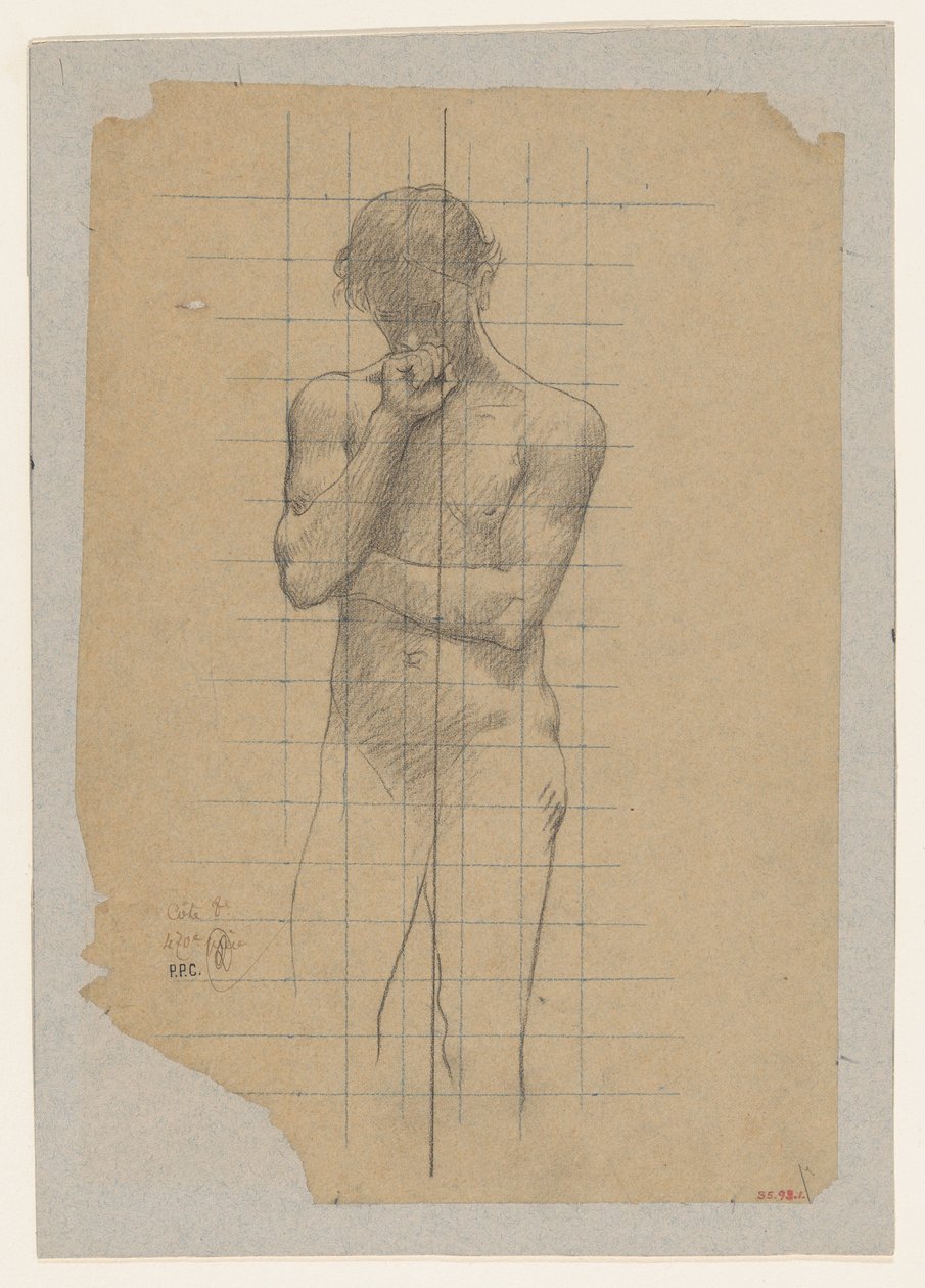 Estudo para a geometria em «A Sorbonne» de Pierre Puvis de Chavannes