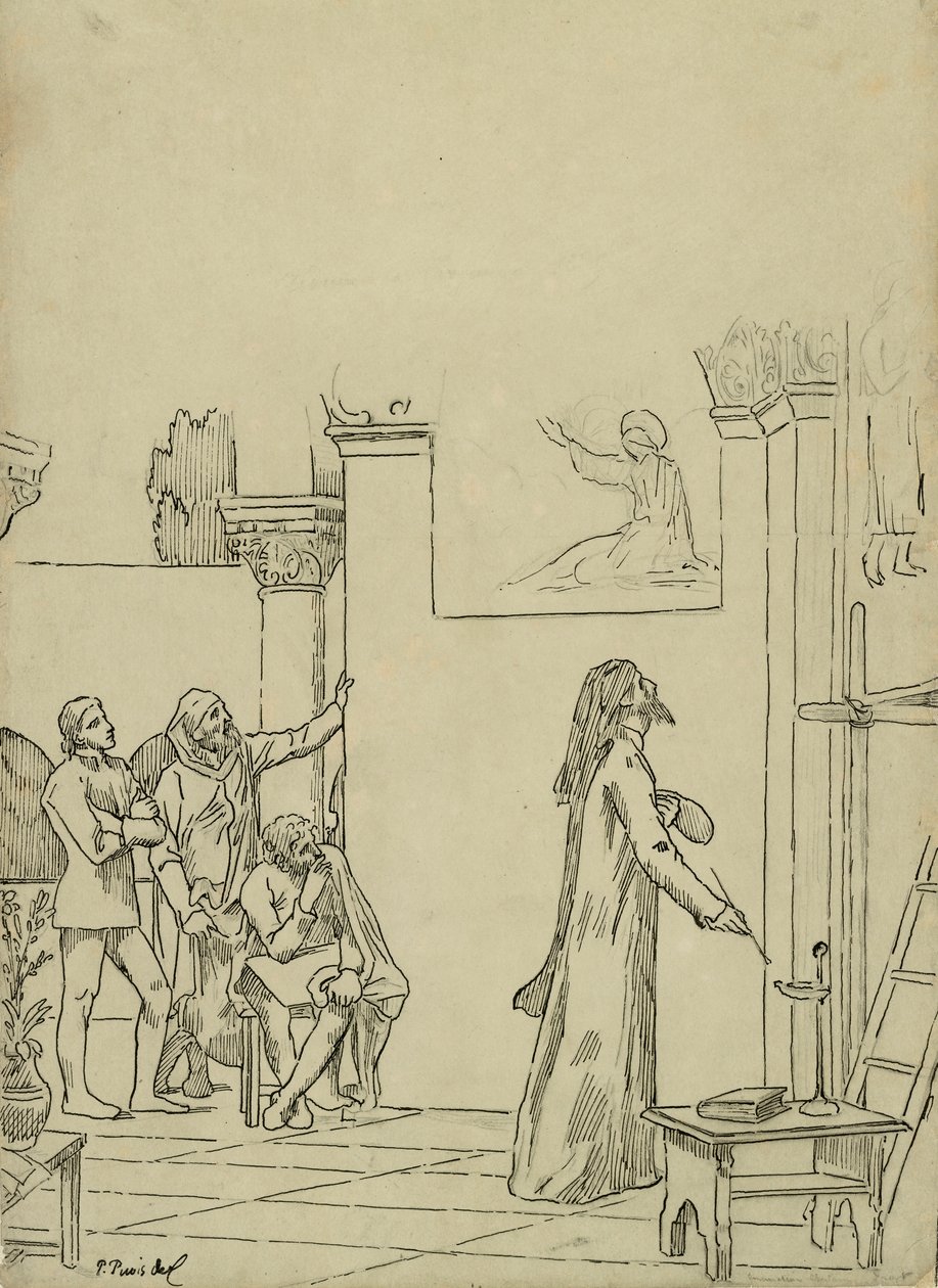 Estudo para L de Pierre Puvis de Chavannes