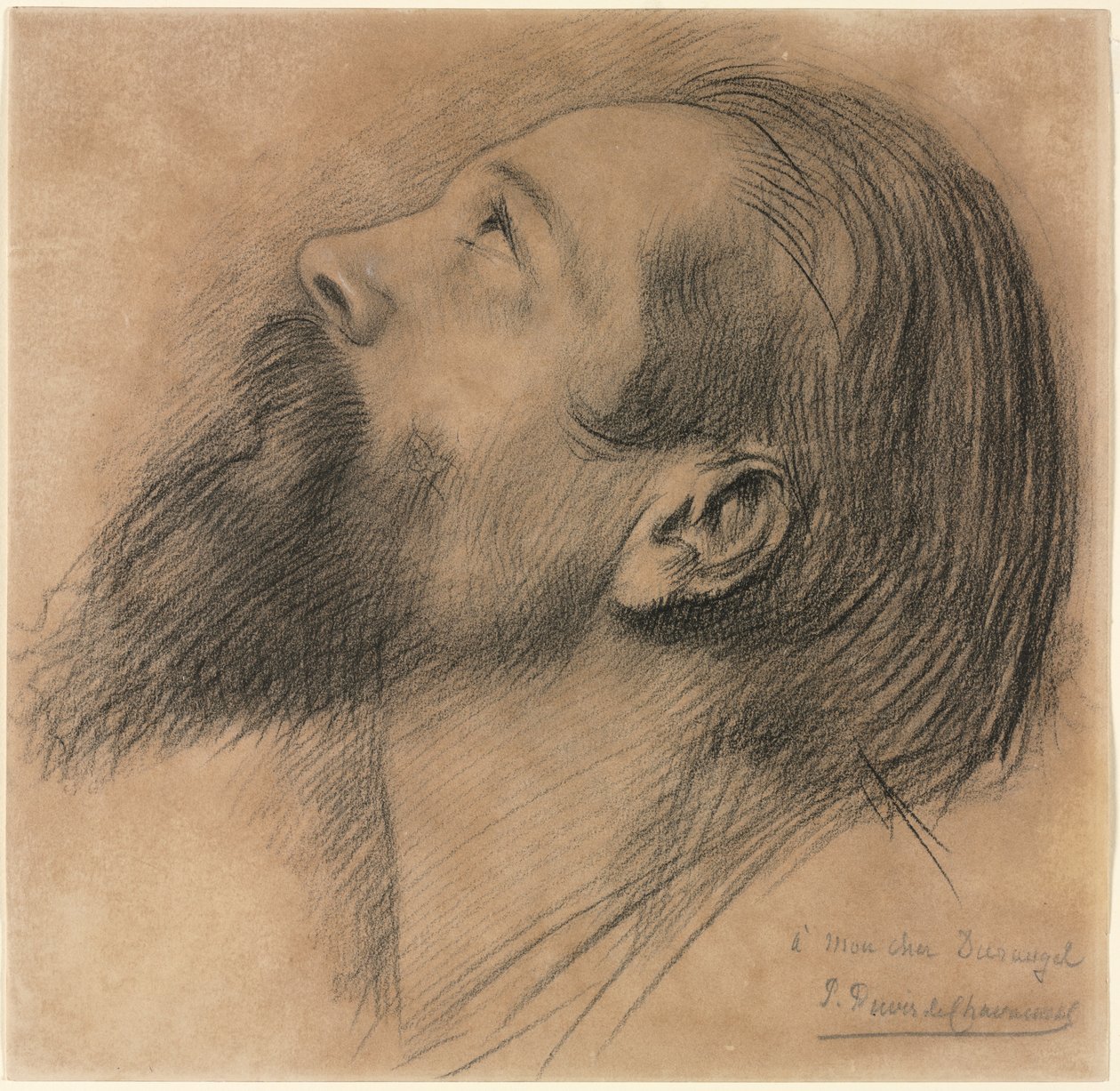 Estudo para o Friso de Sainte Geneviève, de 1800. de Pierre Puvis de Chavannes