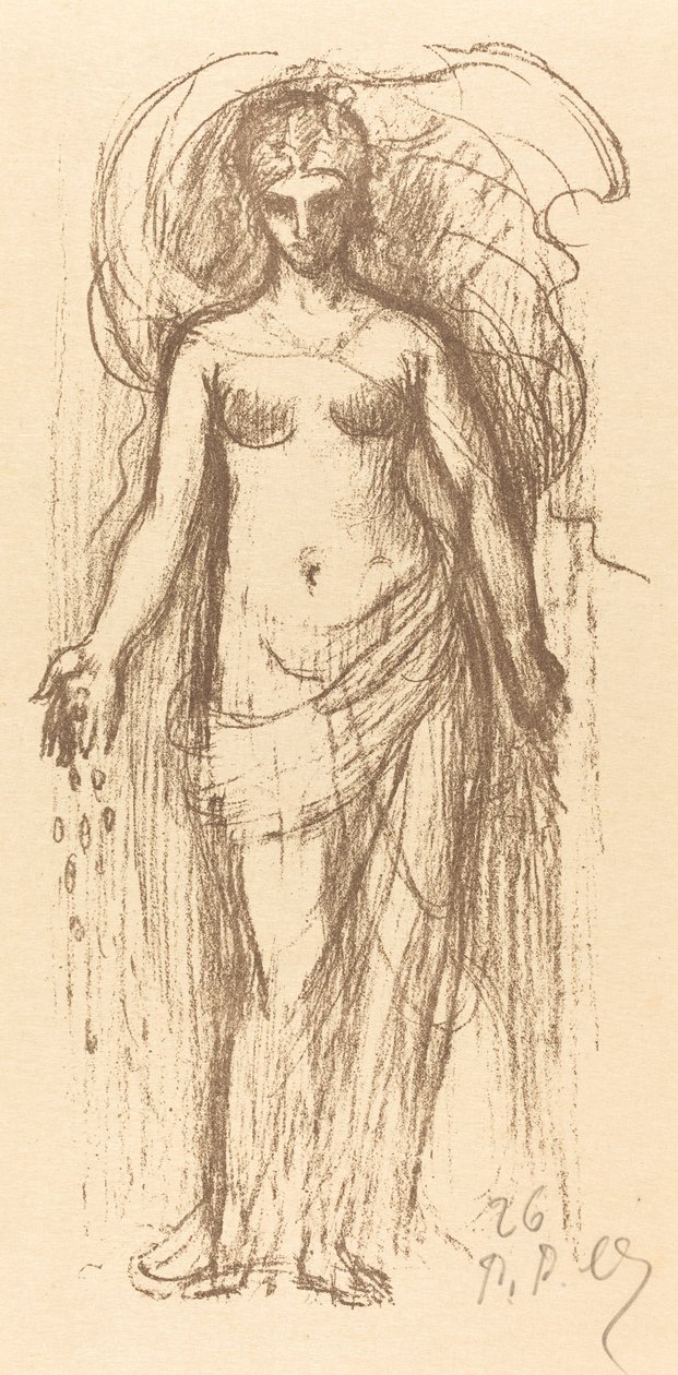 Estudo de uma mulher (abundância) de Pierre Puvis de Chavannes