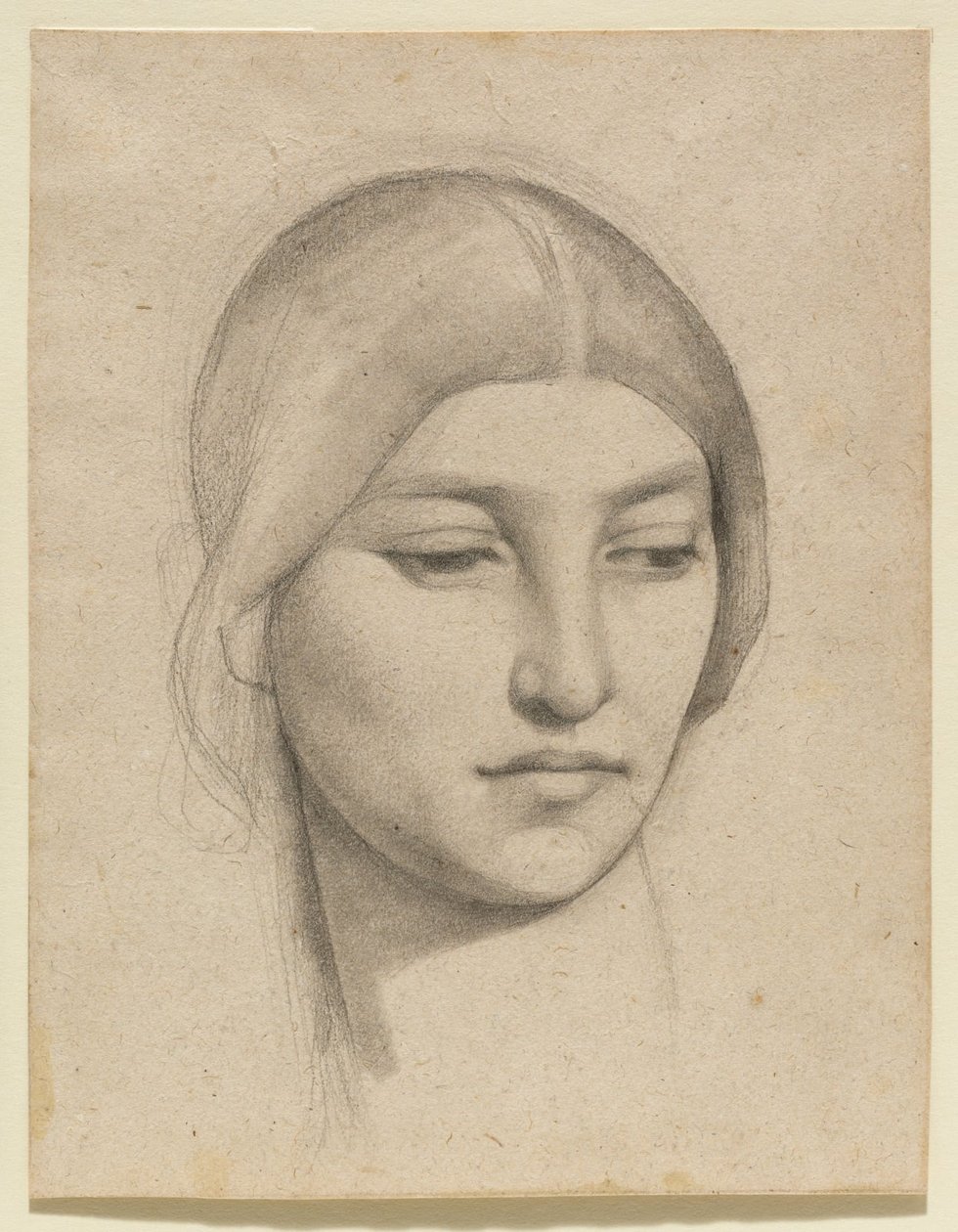 Estudo da cabeça de uma mulher de Pierre Puvis de Chavannes