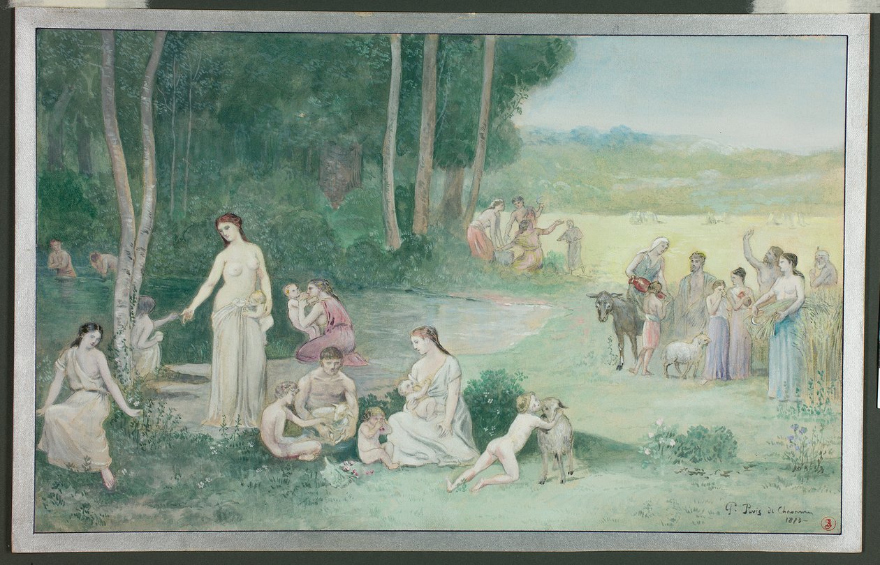 Verão de Pierre Puvis de Chavannes