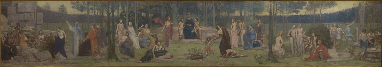 A alegoria da Sorbonne de Pierre Puvis de Chavannes