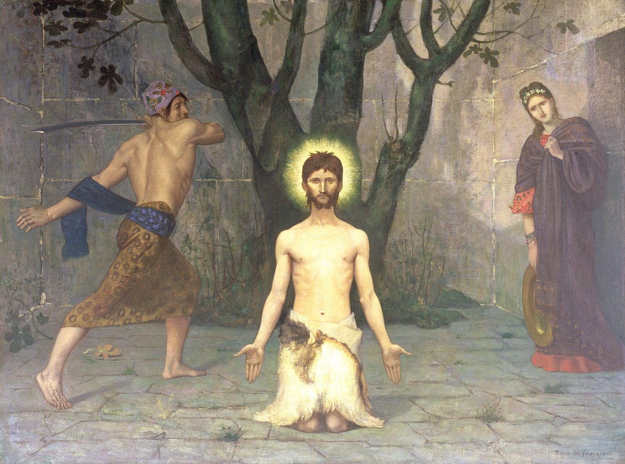 A decapitação de São João Batista, 1869 de Pierre Puvis de Chavannes