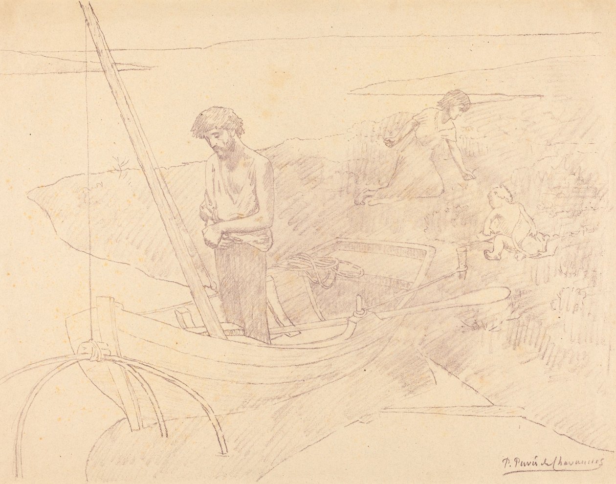 O pobre pescador de Pierre Puvis de Chavannes