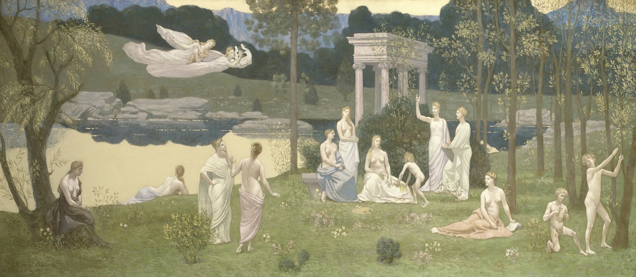 O Bosque Sagrado, Amado das Artes e das Musas, 188489. de Pierre Puvis de Chavannes