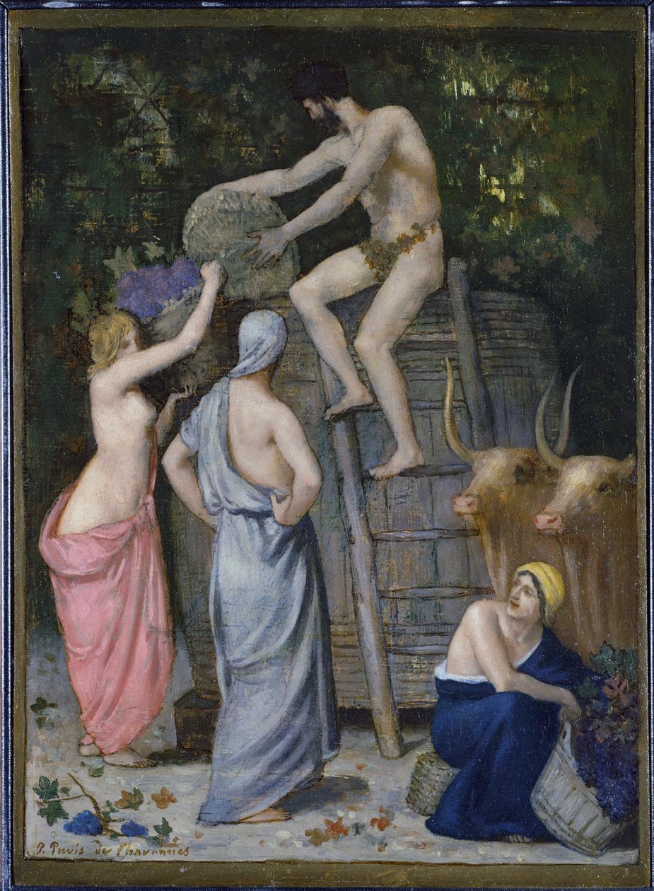 O lagar de vinho de Pierre Puvis de Chavannes