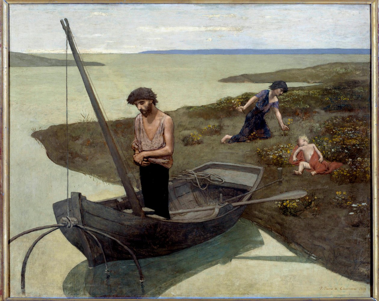 O pobre pescador Pintura de Pierre Puvis de Chavannes (1824-1898) 1881 Sol. 1,55x1,92 m Paris, musee d