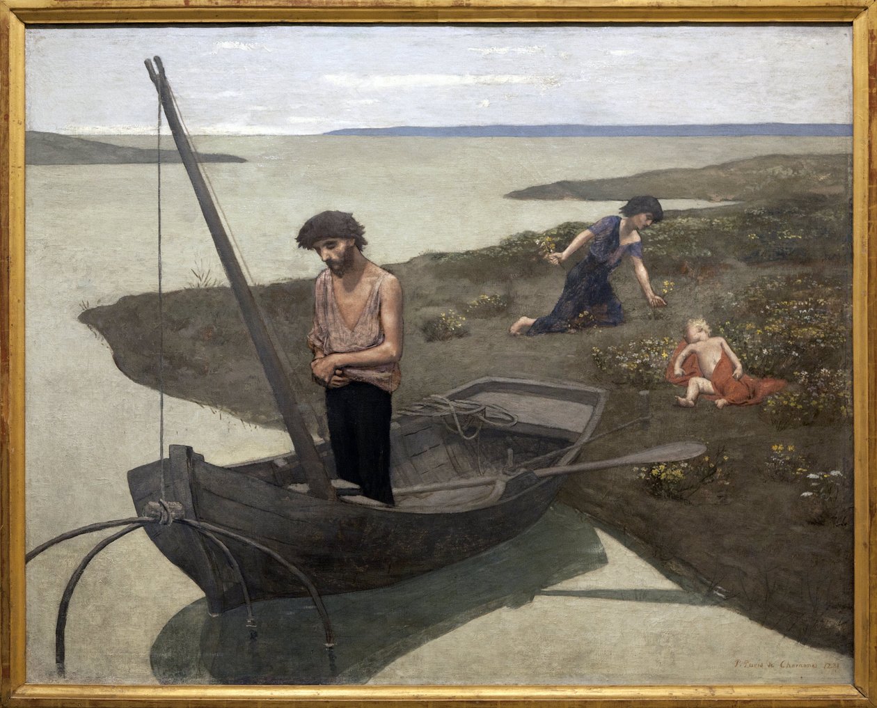 O pobre pescador, Pintura por Pierre Puvis de Chavannes (1824-1898). Fotografia, KIM Youngtae, Paris, Musée d