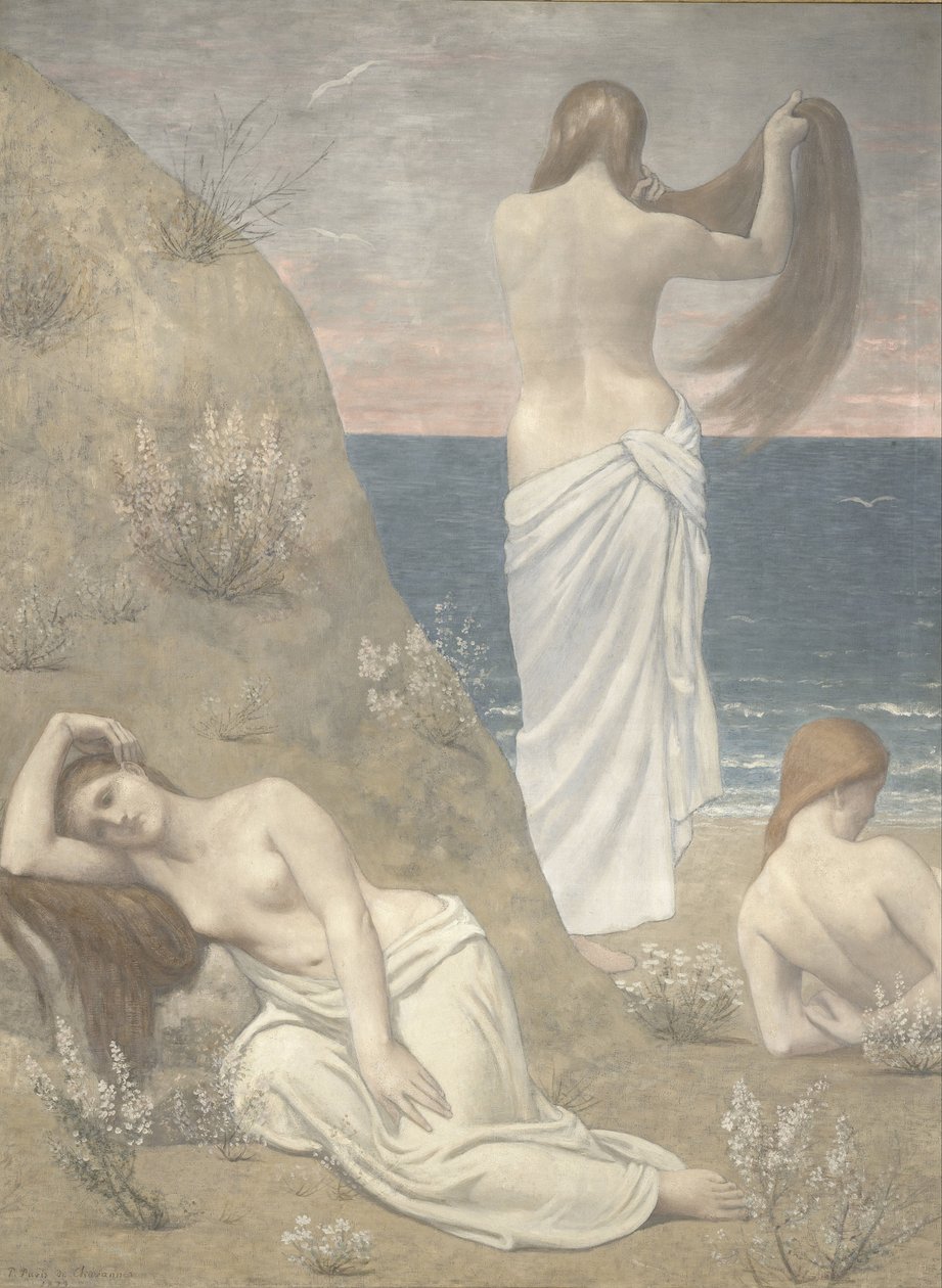 Moças à beira-mar, 1887 de Pierre Puvis de Chavannes