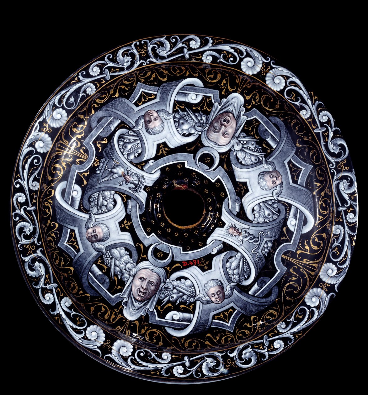 Enamaille flat reverse atribuído a Pierre Reymond (activo 1537-após 1584) 1569. Paris, Museu do Louvre de Pierre Reymond