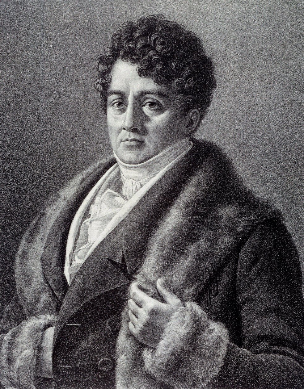 Retrato de François-Joseph (François Joseph) Talma (1763-1826), ator francês Gravura de Pierre Vigneron (1789-1872) Paris do século XIX, Musee Carnavalet de Pierre Roch Vigneron