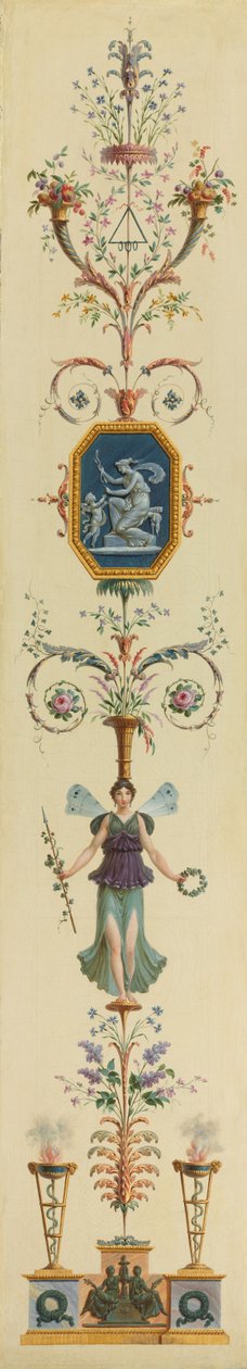 Painel decorativo, década de 1790. de Pierre Rousseau