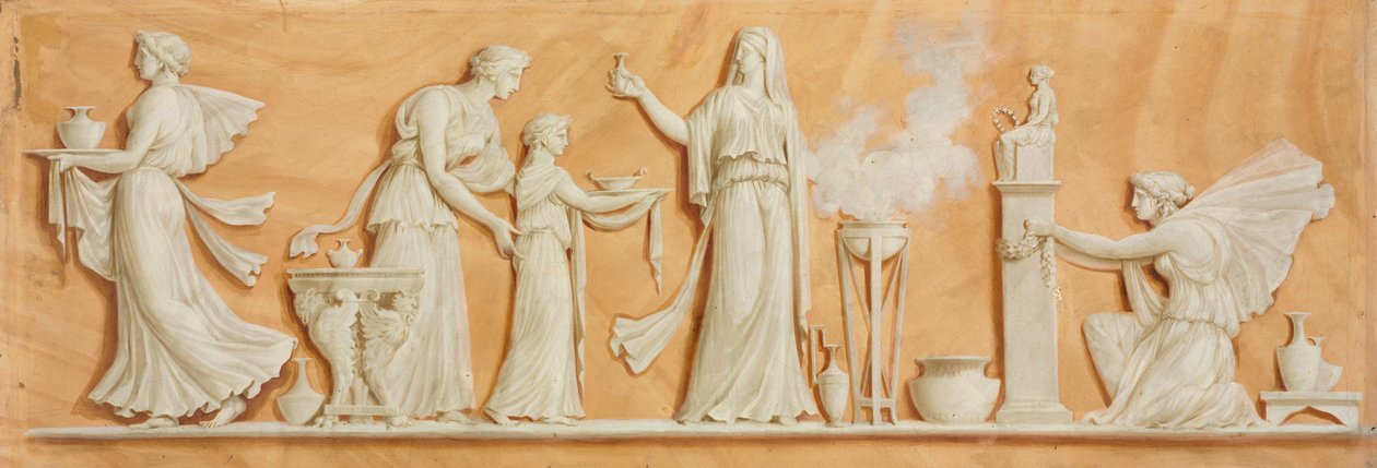 Pintura ao ar livre, década de 1790. de Pierre Rousseau