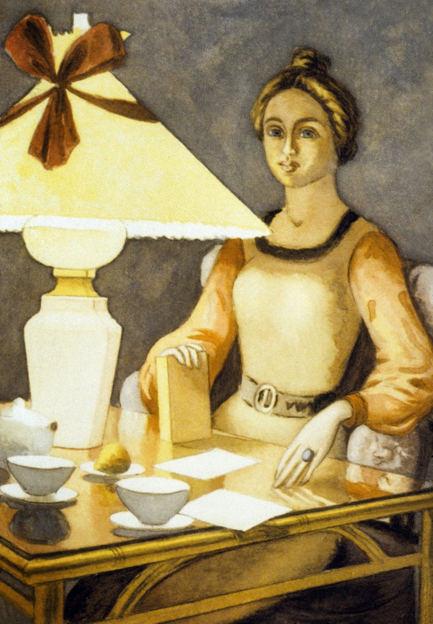 Angele, ilustração de "Paludes" de Andre Gide de Pierre Roy