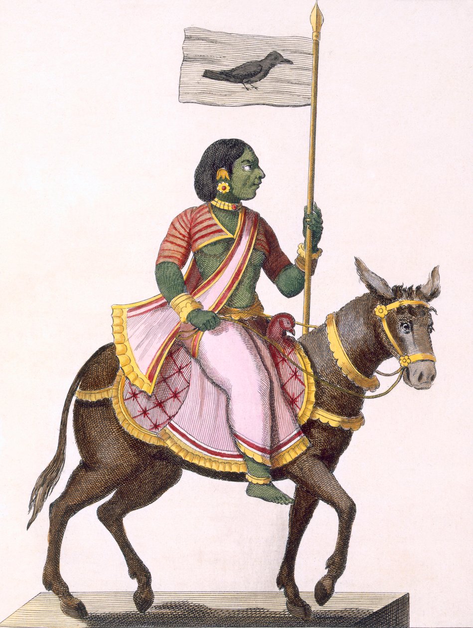Moudevi, Deusa da Discórdia e da Miséria, 1782. de Pierre Sonnerat