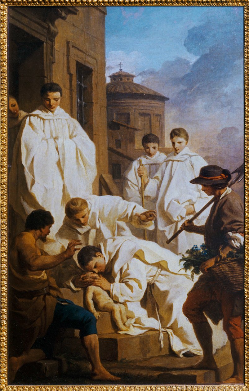 Saint Benoit ressuscite un enfant - São Bento ressuscita uma criança ... de Pierre Subleyras